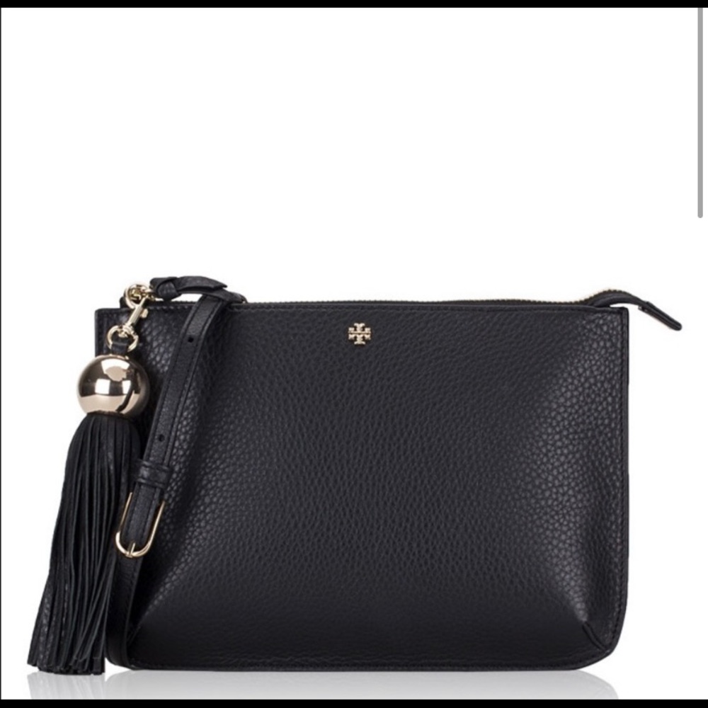 Tory Burch Tassel Crossbody Clutch Black 50671